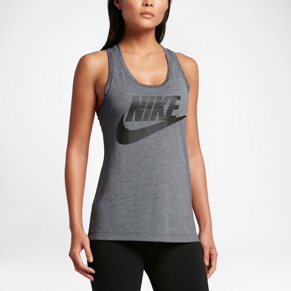 Nike Tops - Nike Women’s Sportswear Essential Scoop Neck Tank in Grey sz Small